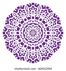 Mandala. Vector Ethnic Oriental Circle Ornament. 