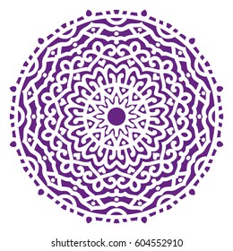 Mandala. Vector Ethnic Oriental Circle Ornament. 