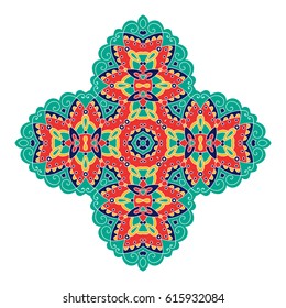 Mandala. Vector Ethnic Oriental Circle Ornament. 
