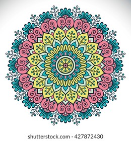 Mandala, Vector Mandala, mandala floral, mandala floral, mandala oriental, mandala colorante
