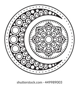 Mandala, Vector Mandala, Blumenmandala, Blumenmandala, orientalische Mandala, Farbpalette Mandala. Orientalisches Muster, Vektorgrafik.  Islam, arabisch, indisch, türkisch, pakistanisch, chinesisch, ottomanisch