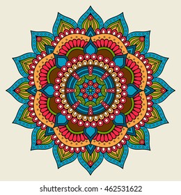 Mandala, Vector Mandala, floral mandala, flower mandala, oriental mandala, coloring mandala. Oriental pattern, vector illustration. Islam, Arabic, Indian, turkish, pakistan, chinese, ottoman motifs