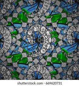 Mandala vector floral flower oriental coloring book page outline template carpet. Seamless pattern with flowers. Background.