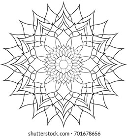 Mandala, Vector Mandala, floral mandala, flower , oriental mandala, coloring, book page, template
