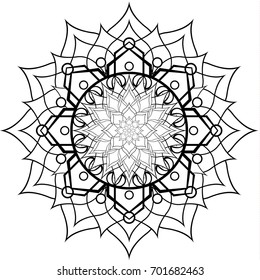 Mandala, Vector Mandala, floral mandala, flower , oriental mandala, coloring, book page, template