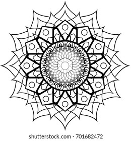 Mandala, Vector Mandala, floral mandala, flower , oriental mandala, coloring, book page, template
