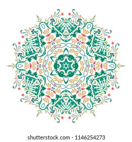 Mandala, Vector Mandala, floral mandala, Oriental pattern, vector illustration. Islam, Arabic, Indian, turkish, pakistan, chinese, ottoman motifs