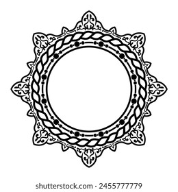 Mandala vector geometris, Majapahit Vector, Batik Indonesia Majapahit.