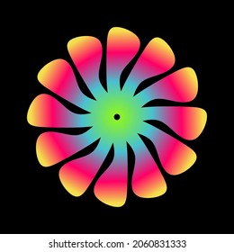 Mandala. Vector gradient ornament for decorative plate. Home decor, interior design. Frame.