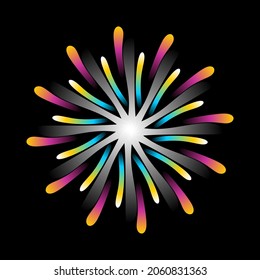 Mandala. Vector gradient ornament for decorative plate. Home decor, interior design. Frame.