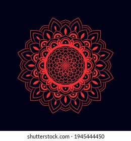 Vector de Mandala. Doodle mandala dibujada a mano.