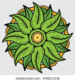 Mandala Vector High Res on full color