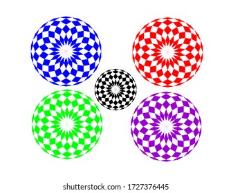 mandala vector illustration. Abstract mandala background. Geometric pattern with polygon. Vintage decorative elements. Hand drawn background. Islam, Arabic, Indian motifs.