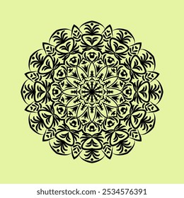 mandala vector illustration in black design