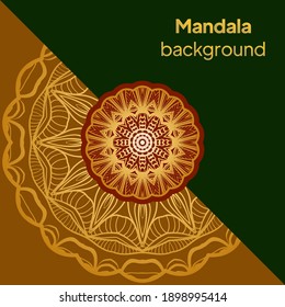 Mandala. Vector illustration. Card for any other of design, birthday, other holiday, kaleidoscope, medallion, yoga, india, folk, arabic.