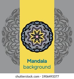 Mandala. Vektorgrafik. Karte für jedes andere Design, Geburtstag, andere Feiertage, Kaleidoskop, Medaillon, Yoga, India, Folk, arabisch.