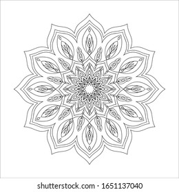 Mandala vector illustration. Circular pattern vector. 