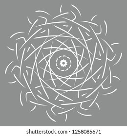Mandala vector illustration. Coloring for adults. Round abstract floral oriental pattern, vintage decorative elements. On a colored background.