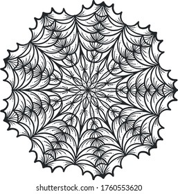 Mandala vector illustration. Coloring page design