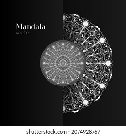 Mandala, vector illustration, decoration, indian abstract ornament