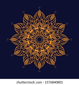Mandala vector illustration Design Abstract floral ornament. can be used for printing on a t-shirt, on a banner flyer, etc