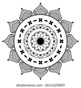 Mandala vector illustration design art