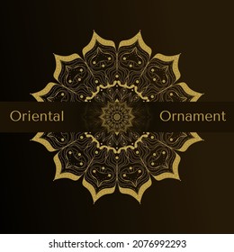 Mandala vector illustration. Indian ornament, eastern abstract design