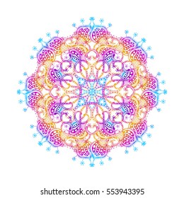 mandala, vector illustration isolated monochrome. Decoration, tattoo, print, t-shirt, textile, 
tattoo, symbol, sacred, spirit, energy, ethnic, talisman, tribal, beauty, India, meditation, flower