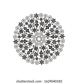 Mandala vector illustration on isolated background for wallpaper, wrapping and textile. 