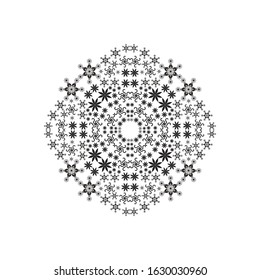Mandala vector illustration on isolated background for wallpaper, wrapping and textile. 