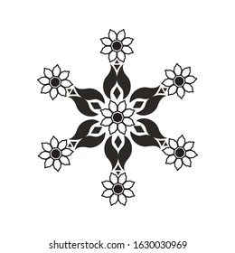 Mandala vector illustration on isolated background for wallpaper, wrapping and textile. 