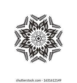 Mandala vector illustration on isolated background for wallpaper, wrapping and textile. 