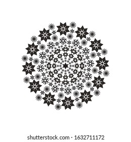 Mandala vector illustration on isolated background for wallpaper, wrapping and textile. 