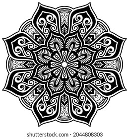 Mandala vector illustration on white background