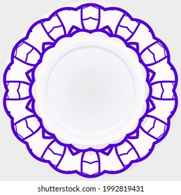 mandala. Vector illustration. Ornament elegant invitation wedding card , invite.