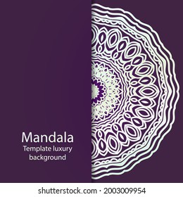 mandala. Vector illustration. Ornament elegant invitation wedding card , invite.