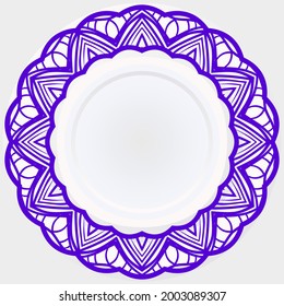 Mandala. Vektorgrafik. Ornament elegante Einladung Hochzeitskarte , einladen.