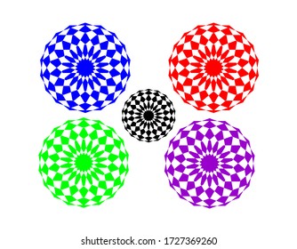 mandala vector illustration. Ornament pattern. mandala pattern background. Geometric pattern with polygon. Vintage decorative elements. Hand drawn background. Islam, Arabic, Indian, ottoman motifs.