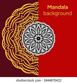 Mandala. Vector illustration. Ornamental Background . Wedding card, Cover.