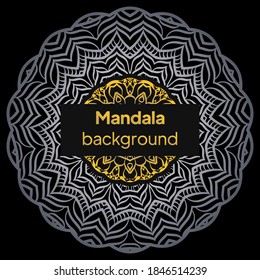 Mandala. Vektorgrafik. Zierhintergrund. Hochzeitskarte, Cover.