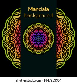 Mandala. Vector illustration. Ornamental Background . Wedding card, Cover.