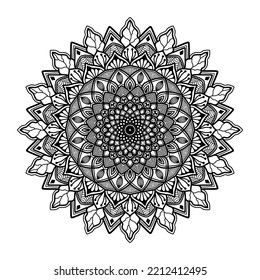 Mandala Vector Illustration. With this vector graphics, you can decorate many items, such as scrapbooks, t-shirts, cards, etc.