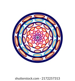 ilustración de vector mandala con varios ornamentos, perfecto para, fondo, plantilla, afiche, publicidad, etc