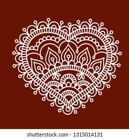 mandala in the vector image

