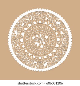 Mandala. Vector Lacy Circle Pattern