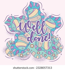 COLORES BUENOS DEL PASTEL DE LA HOJA DEL VECTOR MANDALA 