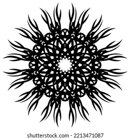 Mandala vector like simple root shape.