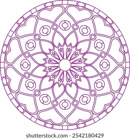 Mandala Vetor arte arte almofada capa design Ilustração