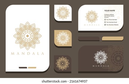 mandala vector logo and business card