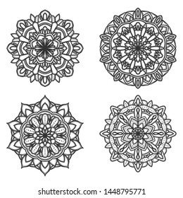mandala vector logo icon illustration